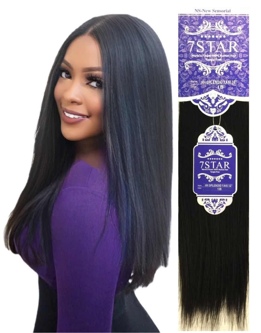 7star Premium Silky Yaki Human Hair Extension Weave 100g Oozz The Uks Top Hair Store 5567